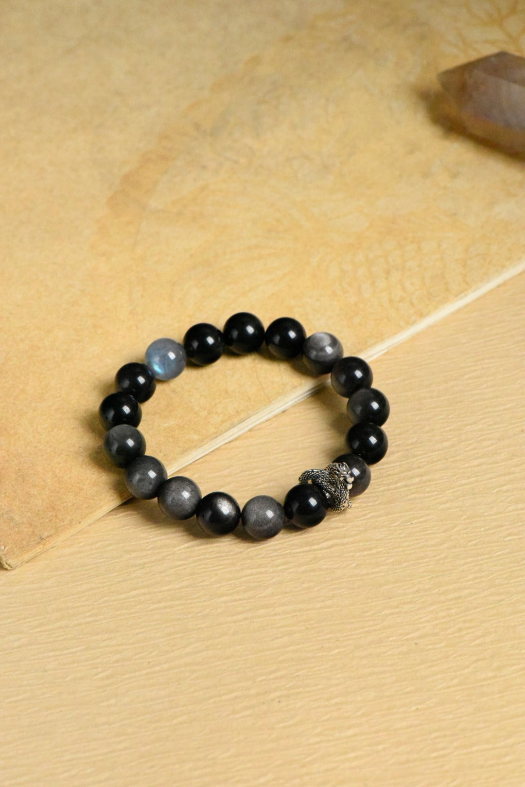 ▫️▪️ Silver Lime Moonlight Bracelet (Men)